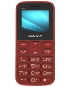 Купить Сотовый телефон Maxvi B100 красный в E-mobi
