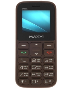 Купить Сотовый телефон Maxvi B100ds коричневый в E-mobi