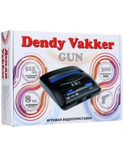 Ретро-консоль Dendy Vakker + 300 игр + световой пистолет | emobi