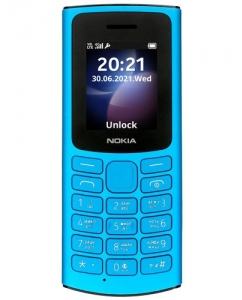 Сотовый телефон Nokia 105 DS 4G (2021) голубой | emobi