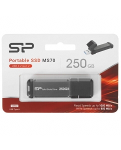 Купить 250 ГБ Внешний SSD Silicon Power MS70 [SP250GBUF3S70V1G] в E-mobi
