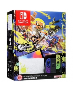 Игровая консоль Nintendo Switch OLED – Splatoon 3 Edition зеленый, фиолетовый | emobi