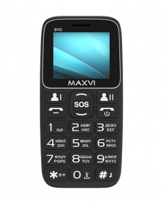 Купить Сотовый телефон Maxvi B110 черный в E-mobi