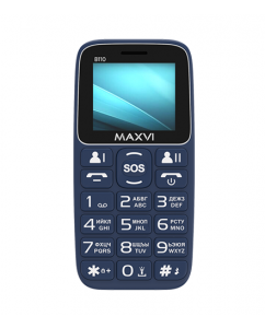 Купить Сотовый телефон Maxvi B110 синий в E-mobi