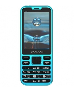 Сотовый телефон Maxvi X10 голубой | emobi