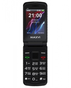 Сотовый телефон Maxvi E10 черный | emobi