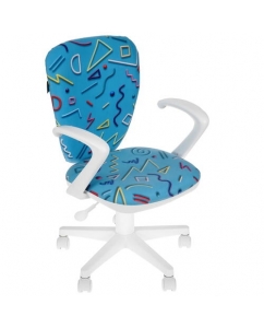 Кресло детское Бюрократ KD-W10AXSN/STICK-BL голубой | emobi