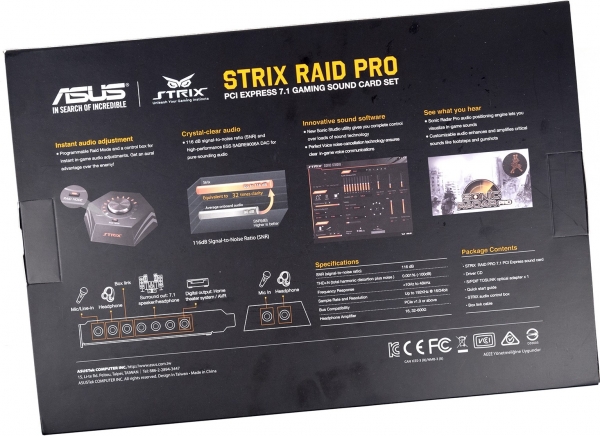 Звуковая карта asus strix raid