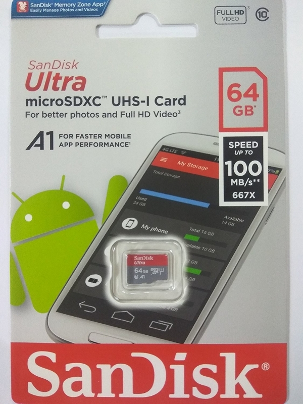 Карта памяти microsd sandisk ultra 128gb uhs i sdsqua4 128g gn6mn