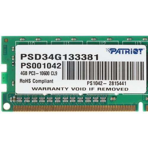 Купить Оперативная память Patriot Signature Line [PSD34G133381] 4 ГБ  в E-mobi