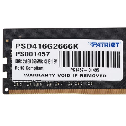 Купить Оперативная память Patriot Signature Line [PSD416G2666K] 16 ГБ  в E-mobi