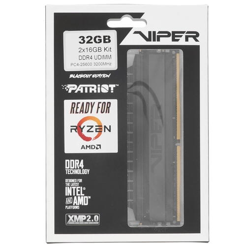 Купить Оперативная память Patriot Viper 4 Blackout [PVB432G320C6K] 32 ГБ  в E-mobi