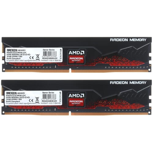 Купить Оперативная память AMD Radeon R9 Gamer Series [R9S432G3606U2K] 32 ГБ  в E-mobi