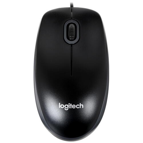 Купить Мышь проводная Logitech B100 черный [910-003357]  в E-mobi