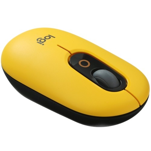Купить Мышь беспроводная Logitech POP Mouse желтый [910-006546]  в E-mobi