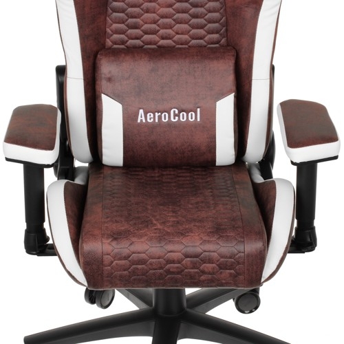 Кресло игровое aerocool crown aerosuede серый