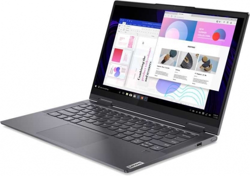Купить Ноутбук-трансформер Lenovo Yoga 7 14ACN6, 82N7008LRU,  серый  в E-mobi