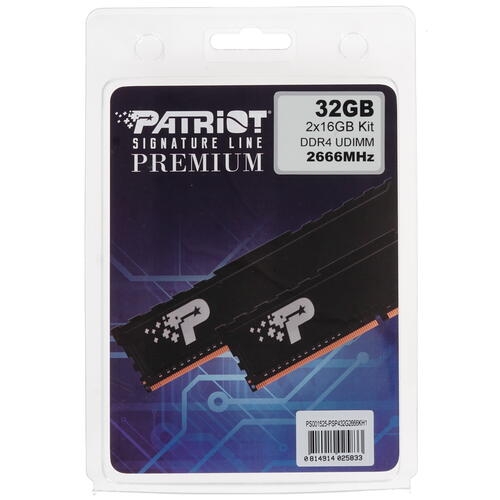 Купить Оперативная память Patriot Signature Line Premium [PSP432G2666KH1] 32 ГБ  в E-mobi