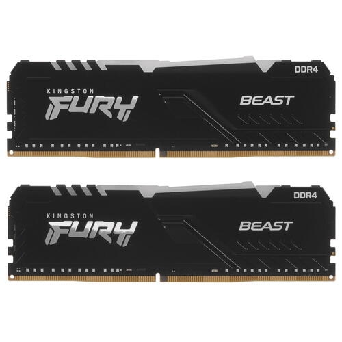 Купить Оперативная память Kingston FURY Beast Black RGB [KF426C16BBAK2/32] 32 ГБ  в E-mobi