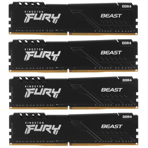 Купить Оперативная память Kingston FURY Beast Black [KF436C17BBK4/32] 32 ГБ  в E-mobi
