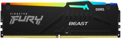 Купить Оперативная память Kingston FURY Beast Black RGB [KF556C40BBA-16] 16 ГБ  в E-mobi