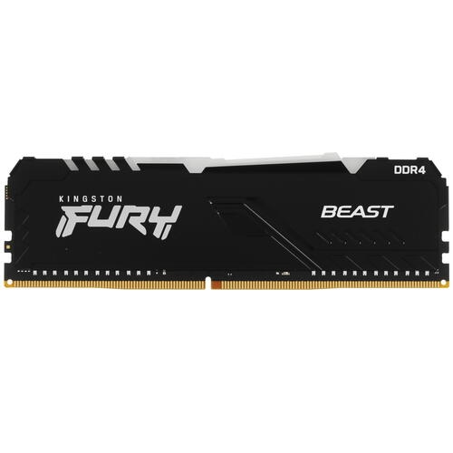 Купить Оперативная память Kingston FURY Beast Black RGB [KF432C16BBA/8] 8 ГБ  в E-mobi