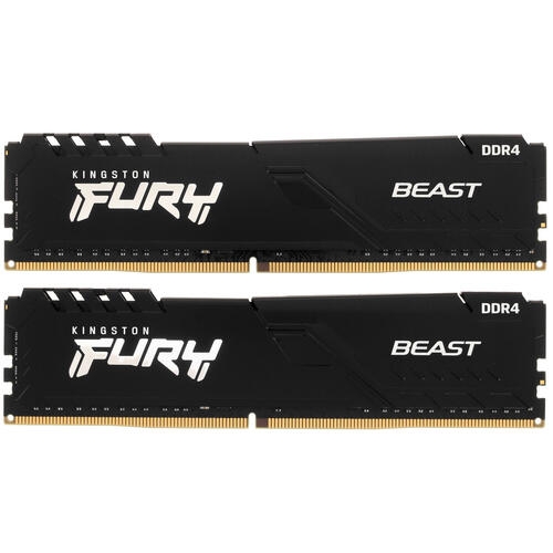Купить Оперативная память Kingston FURY Beast Black [KF436C17BBK2/16] 16 ГБ  в E-mobi