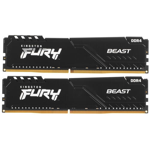 Купить Оперативная память Kingston FURY Beast Black [KF432C16BB1K2/32] 32 ГБ  в E-mobi