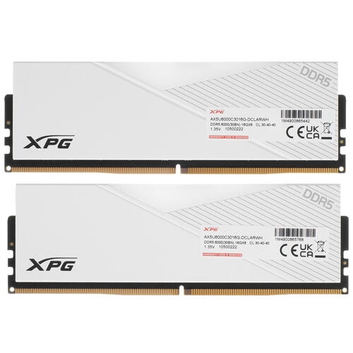 Купить Оперативная память ADATA XPG Lancer RGB [AX5U6000C3016G-DCLARWH] 32 ГБ  в E-mobi