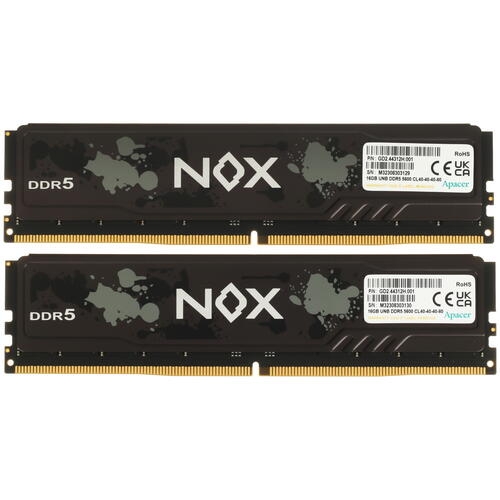 Купить Оперативная память Apacer NOX [AH5U32G56C522MBAA-2] 32 ГБ  в E-mobi