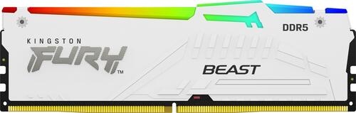Купить Оперативная память Kingston FURY Beast White RGB [KF552C40BWA-16] 16 ГБ  в E-mobi