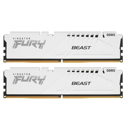 Купить Оперативная память Kingston FURY Beast White AMD [KF552C36BWEK2-32] 32 ГБ  в E-mobi