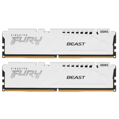 Купить Оперативная память Kingston FURY Beast White AMD [KF556C36BWEK2-32] 32 ГБ  в E-mobi