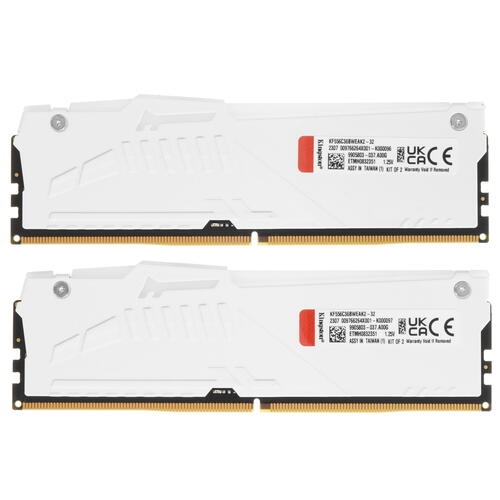 Купить Оперативная память Kingston Fury Beast AMD RGB White [KF556C36BWEAK2-32] 32 ГБ  в E-mobi