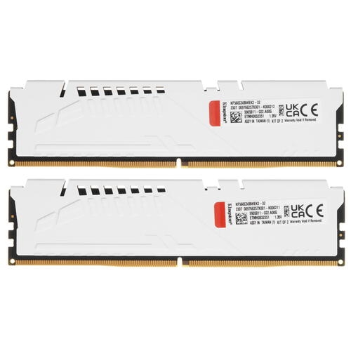 Купить Оперативная память Kingston FURY Beast White AMD [KF560C36BWEK2-32] 32 ГБ  в E-mobi