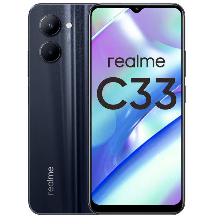 Купить Смартфон Realme C33 4/128 GB Black  в E-mobi