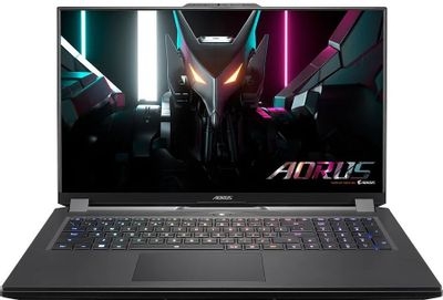 Купить Ноутбук игровой GIGABYTE Aorus 17H BXF, 17.3&quot;,  IPS, Intel Core i7 13700H, 14-ядерный, 16ГБ DDR5, 1ТБ SSD,  NVIDIA GeForce  RTX 4080 для ноутбуков - 12 ГБ, черный   в E-mobi