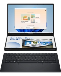 Купить Ноутбук ASUS Zenbook Duo 2025 UX8406CA-QL345X (90NB14X1-M00M30-Win11Pro) Ultra 7 255H 32Gb SSD 1Tb Intel Arc Graphics 14 WUXGA OLED TS 75Втч Серый  в E-mobi