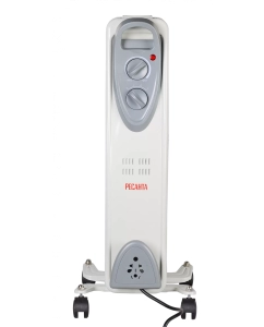 Купить Масляный радиатор Ресанта ОМ- 5Н 67/3/6 белый  в E-mobi