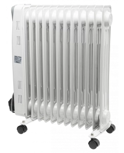 Купить Масляный радиатор Ресанта ОМ-12Н 67/3/9 белый  в E-mobi