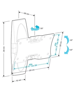 Купить Кронштейн для телевизора Holder LCDS-5062 White  в E-mobi