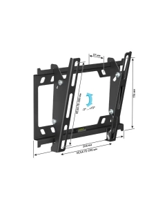 Купить Наклонный кронштейн для телевизора Holder LCD-T2627-B 22-40 черный  в E-mobi
