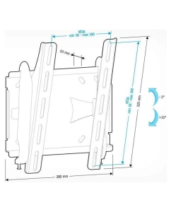 Купить Кронштейн для телевизора Holder LCDS-5010 Black  в E-mobi