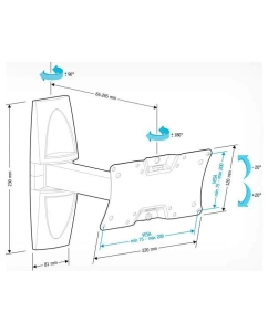 Купить Кронштейн для телевизора Holder LCDS-5063 Black  в E-mobi