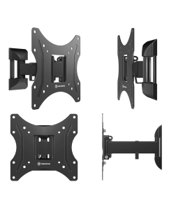 Купить Кронштейн для телевизора 17"-43" ONKRON M2S наклонно-поворотный, чёрный  в E-mobi