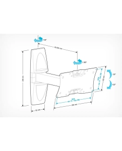 Купить Кронштейн для телевизора Holder LCDS-5063 белый  в E-mobi