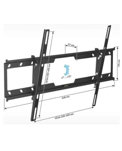 Купить Кронштейн для телевизора Holder LCD-T6628-B, 32-70, настенный, наклон,  черный  в E-mobi