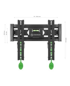 Купить Кронштейн для телевизора 17"-43" ONKRON TM4 наклонный, чёрный  в E-mobi
