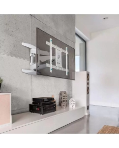 Купить Кронштейн для телевизора 40"-70" ONKRON M6L наклонно-поворотный, белый  в E-mobi