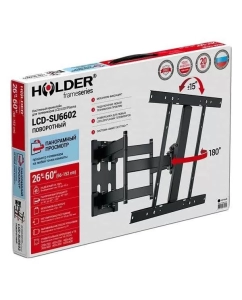 Купить Кронштейн для телевизора Holder LCD-SU6602 Black  в E-mobi